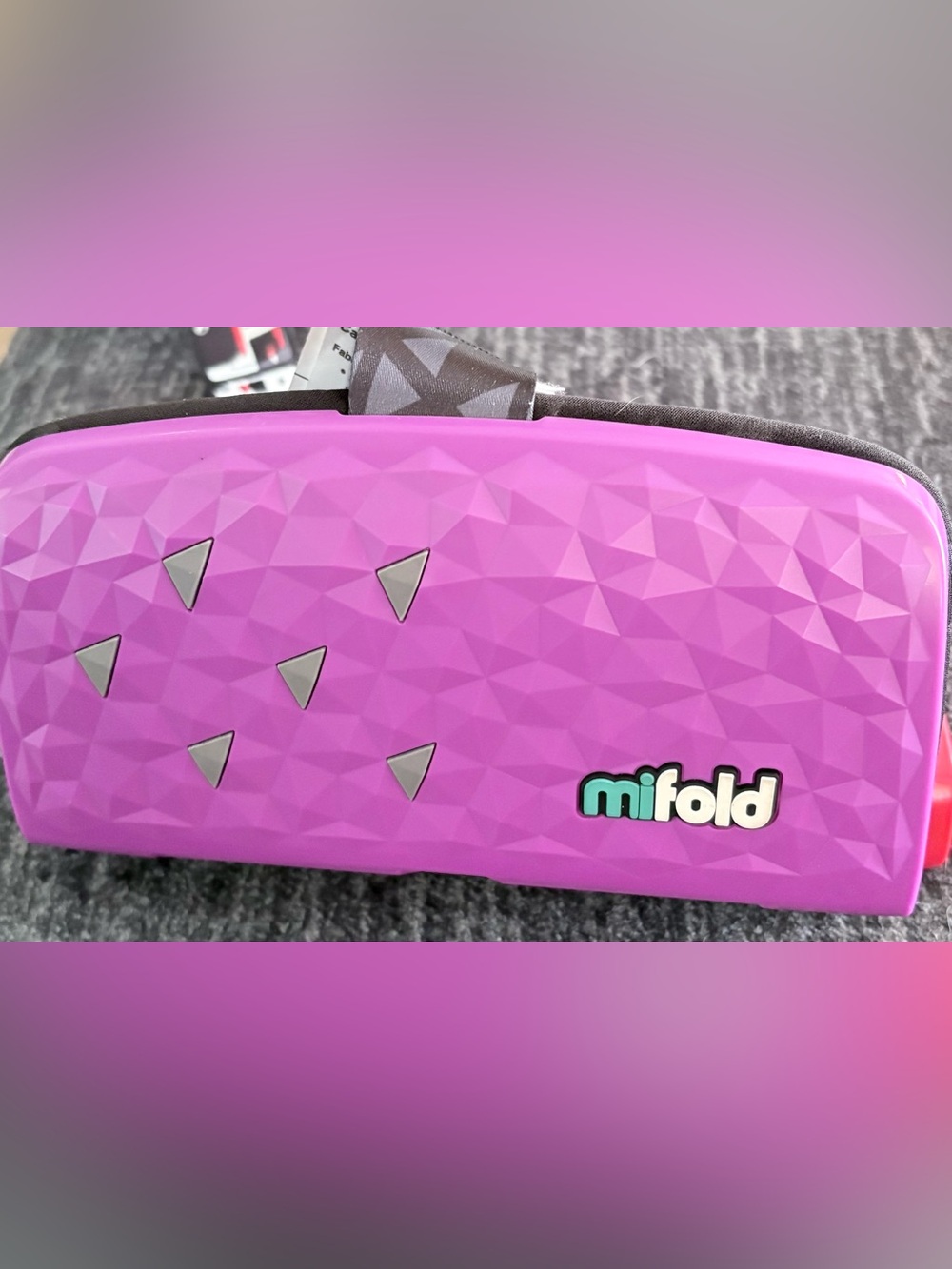 Mifold Compact Booster Seat Travel Booster in Purple